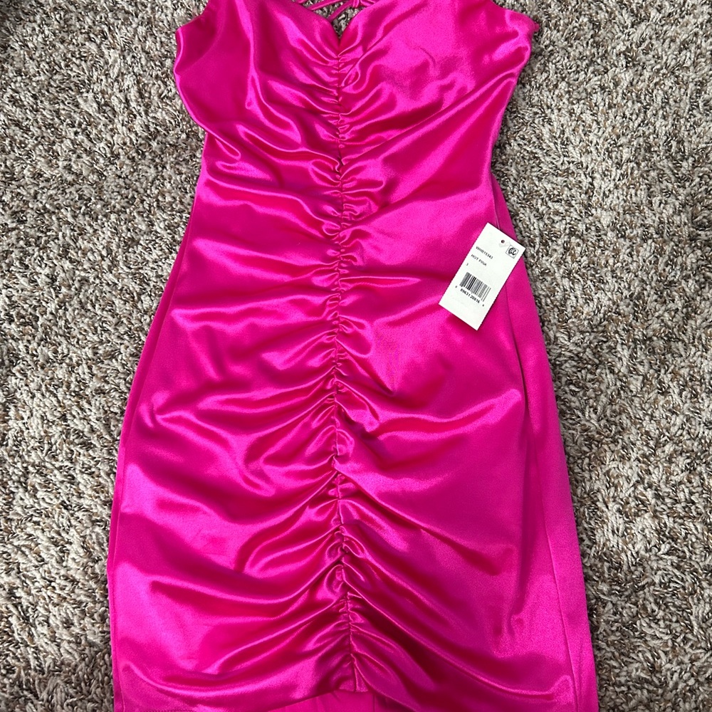 BRAND NEW WITH TAGS! Midnight Doll, Pink Fuchsia Teen Formal Dress, Size 3